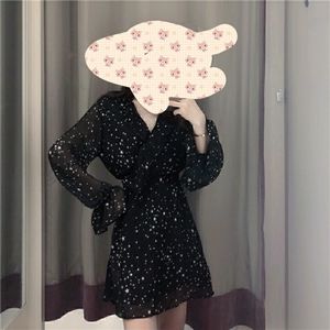 Black dress with star